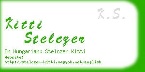 kitti stelczer business card